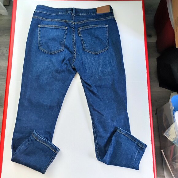 Harley -Davidson jeans women's size 29 denim blue mid rise slim boyfriend - Picture 3 of 16